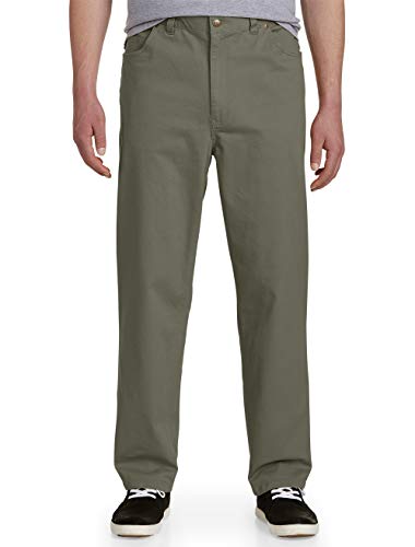 Harbor Bay by DXL Men's Big and Tall Continuous Comfort Pants Fall Olive x