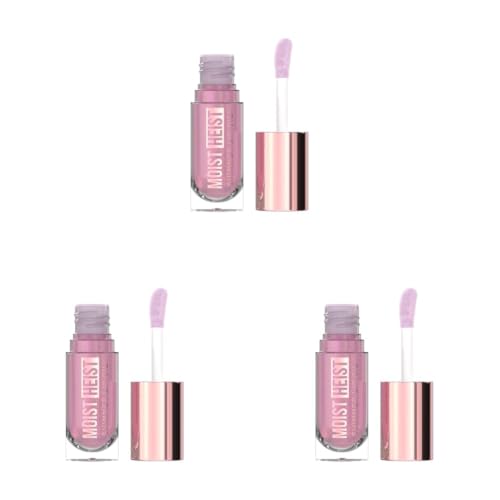 Image of Swiss Beauty Moist Heist Shimmer Lip Oil | Luminous Shine | Hydrating | Lightweight | Shade- 2. Pink Flicker, 4.8g (Pack of 3)