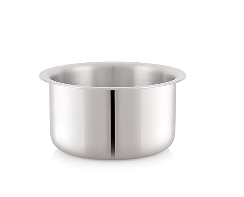 Image of Tosaa Tri Ply Extra Heavy Super Tope-Stainless Steel, Even Heat Distribution, Easy to Clean - Induction Bottom 16 Cm (2150 Ml)