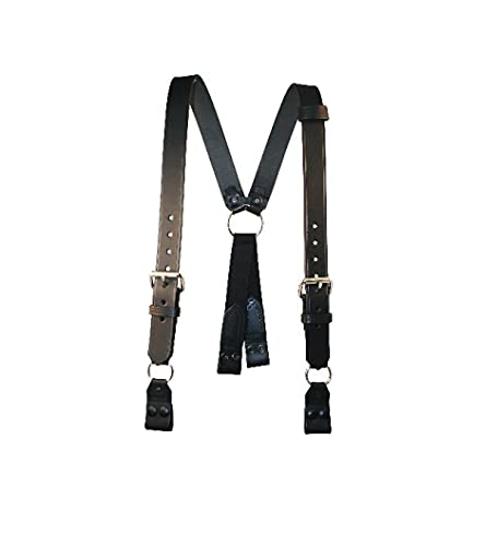 Boston Leather Fireman s Suspenders With Loop Attachment - Size Regular (39-1 2 - 45-1 2 )