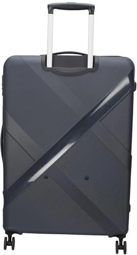 Image of American Tourister Kamiliant Cabin Luggage Polyproplyene Dual 4 Spinner Wheels Trolley Bag /Luggage,with 3 Years International Warranty 55 cm (Black)