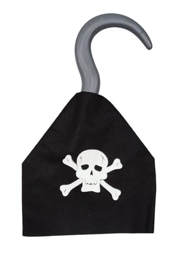 Image of BookMyCostume Pirate Costume Accessory Set Collection - Role-Play Outfit, Captain Vest, Hat & Themed Props for Kids - Ideal for Halloween, School Annual Day, Theme Parties & Return Gifts | 6-12 Yrs