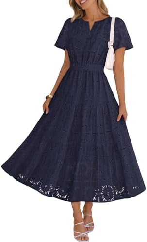 MEROKEETY Women's Summer Floral Maxi Dress 2026 Spring Boho Vacat...