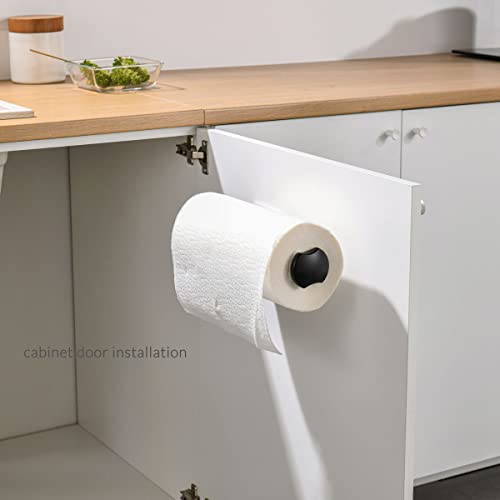 Simpletome One Hand Simply Tear Paper Towel Holder Under Cabinet Wall Mount Adhesive Or Drilling Stainless Steel Aluminum Alloy Abs #TOP5