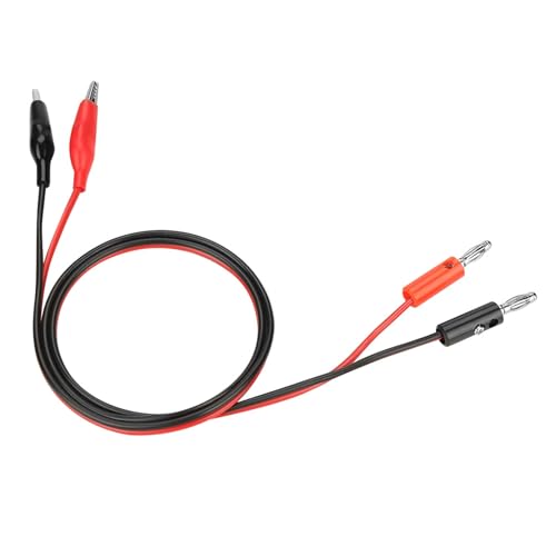 Image of Jeanoko Power Supply Output Cable 1 Pack Plounger Mini Hooks Banana Plug Multimeter Cables Clip 30V 5A 80cm for Adjustable DC Regulated Power Supply
