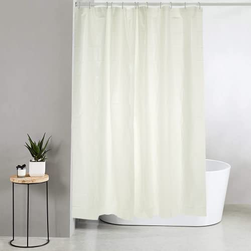 Blue Canyon Peva Plain Shower Curtains, Peva White, W 70.9" x L 70.9" (1 Panels)