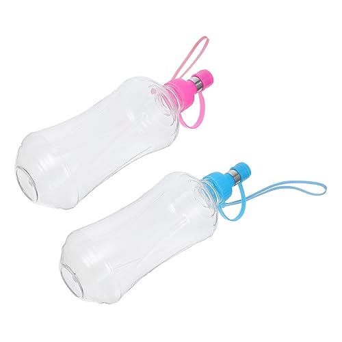 Yardwe 2pcs Dog Water Bottle Dispenser Portable Outdoor Puppy Water Bowl Leakproof Pet Bottle for Dogs Cats