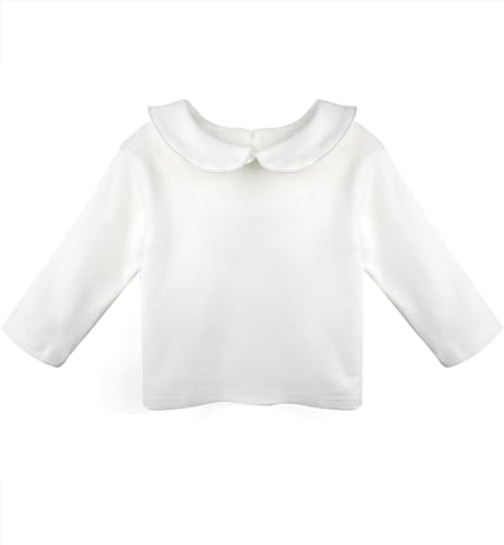 Image of Toddler Little Girls Doll Collar Long Sleeve T-Shirt