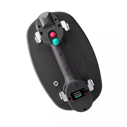 oiakus Electric Vacuum Suction Cup Lifter, with Digital Display, Electric Suction Cup Will Monitor Vacuum&Automatically, for Tiles, Stone, Wood, Glass, Concrete Pavers, Drywall