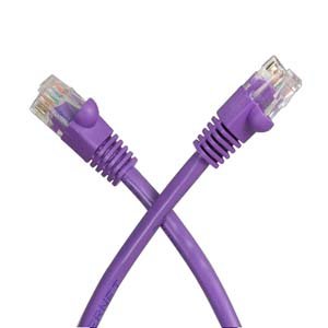 100Ft Cat.5e Molded Snagless Patch Cable Purple
