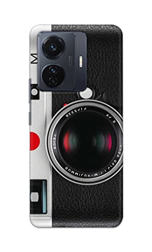 Image of Printed Hard Back Cover Case for Vivo iQOO Z6 Pro 5G | Vivo T1 Pro 5G | Vivo S15e Back Cover (Vintage Camera) -702