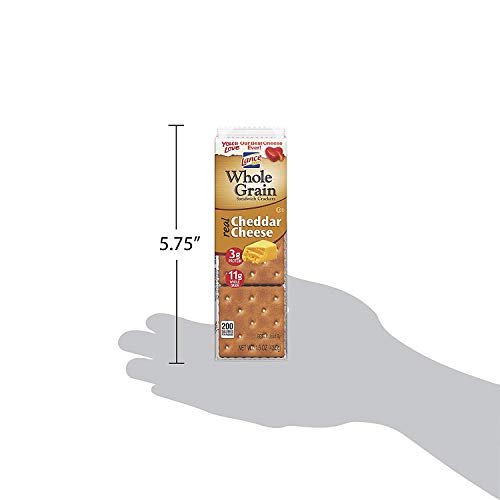 Lance Whole Grain Cheddar Cheese Crackers - One Box Of 8 Individual Packs #TOP7