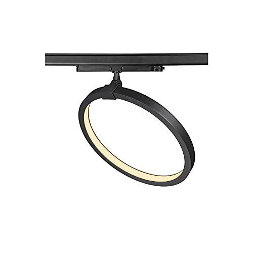 SLV 3 Phasen System Leuchte 3 ONE 40 TRACK DALI/LED 3-Phasen-Strahler, Spot, Decken-Strahler, Decken-Leuchte, Schienensystem, Innen-Beleuchtung / 3000K 15.2W 650lm schwarz dimmbar, 1004769