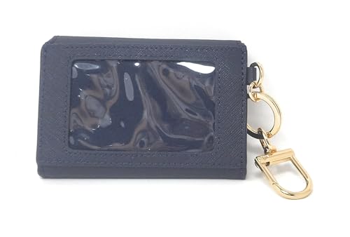 Tory Burch Women's 157146 Crossgrain Leather Emerson Flap Card Case Wallet (Tory Navy)2