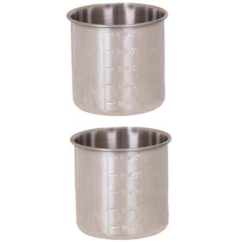 Zghhc 2 Stück Edelstahl-messbecher, Japanischer Reis-messbecher, Reiskocher, Messbecher, Reisbecher Für Trockene Und Flüssige Zutaten