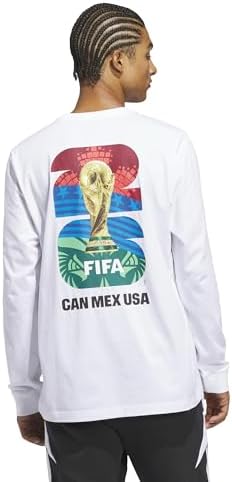 adidas Men's FIFA World Cup 26™ Match Ball Graphic Long Sleeve T-...