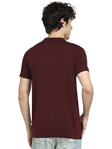 Image of JACK & JONES Men's Solid Regular Fit T-Shirt