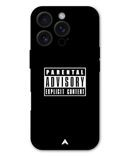 Image of Premium Explicit Case for iPhone 15 Pro Soft-Touch Metal TPU Back Cover, Shockproof, Designer, Aesthetic Mobile Phone Case (Glossy Finish)