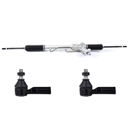 ECCPP Complete Power Steering Rack and Pinion Assembly+2*Outer Tie Rods for For Chevrolet Prizm 1998-2000,For Geo Prizm 1993-1997,For Toyota Corolla 1993-2002