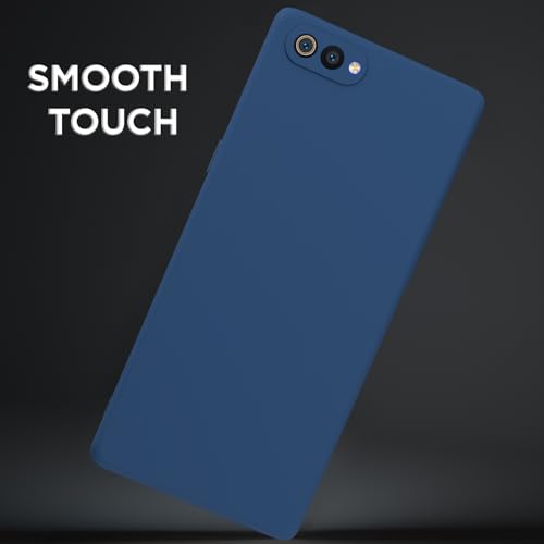Image of Outlouders Back Cover for Realme C2 | Camera Protection | Durable Soft Matte Silicone Bumper Case (Blue)