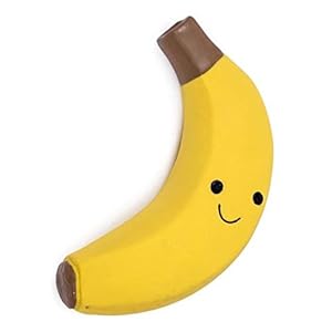 Latex Banana Soft Chew Dog Toy Large  Cucciolini Doodles Latex banana soft chew dog toy large   cucciolini doodles