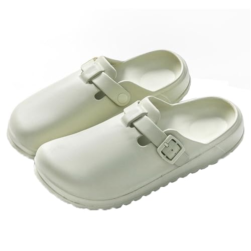 Image of Arch Support Nurse Clogs for Women and Men, Adjustable Buckle Mules Non Slip Work Shoes Chef Garden Sandals, Slip-On Cushion Slippers Slides