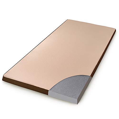 アイリスオーヤマ 低反発マットレス セミダブル 低反発 一体型 敷布団 プロファイル加工 体圧分散 吸汗速乾 L字ファスナー 厚さ8cm MATK8-SD ブラウン/ベージュ