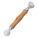 P 7505 Screen Rolling Tool for Installing Window and Door Screens, Spline Roller with Wood Handle & Steel Bearing Wheel, Professional Window and Door Screen Tools (1 Pack)