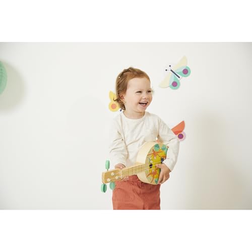 Banjo de madera infantil Janod J07661 con cuerdas duraderas de repuesto 2