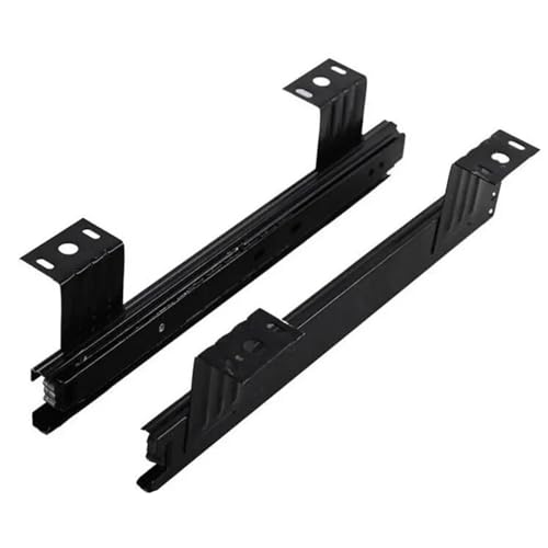 Glissières de tiroir 10-12" à trois sections avec rail de buffet - 7