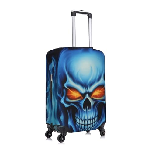 Horror Ghost Skull Print Luggage Suitcase Covers Elastic Washable Luggage Protector Luggage Covers For Suitcase3