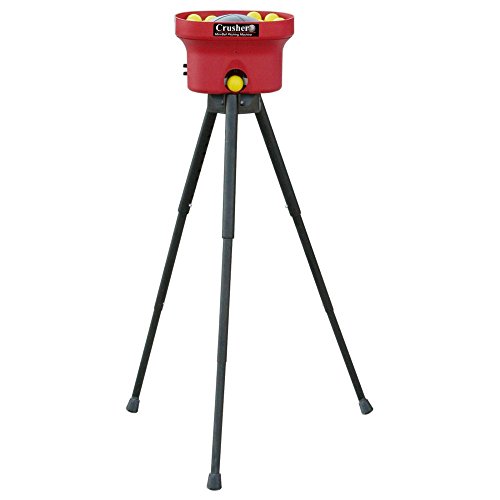 HEATER SPORTS Crusher Curveball Small Ball Baseball and Softball Pitching Machine With 1