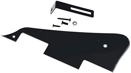 Dopro Golpeador de guitarra de 3 capas, color negro con soporte negro para Epiphone Les Paul