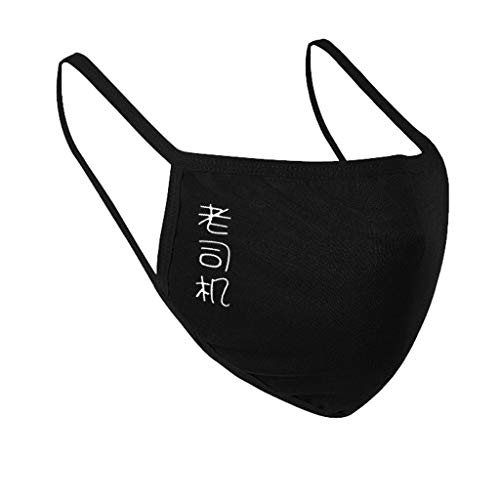 Zolimx  Polen antisuciedad, protección bucal para ciclismo, equitación, resistente al polvo, para exteriores, mujeres, lavable, protección reutilizable, impresión de protección facial C1 Talla única