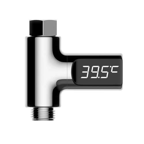 Monitor Temperatura Acqua Doccia,Monitor Temperatura Vasca Con Display Digitale LED | Accessorio Vasca Schermo Grande Misuratore Bagno