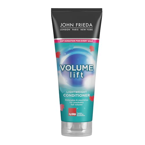 JOHN FRIEDA - Acondicionador Volume Lift 250 ml, Acondicionador para Pelo Fino y Encrespado, Volumen 7 Días, Antiencrespamiento, con Agentes Voluminizadores, Nutre el Cabello