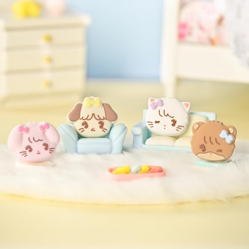 Image of GeekShare 4PCS Switch Thumb Grip Caps,Kawaii Thumbstick Caps,Soft Silicone Joystick Cover Compatible with Switch /OLED /Switch Lite - Mikko Sweet Thoughts