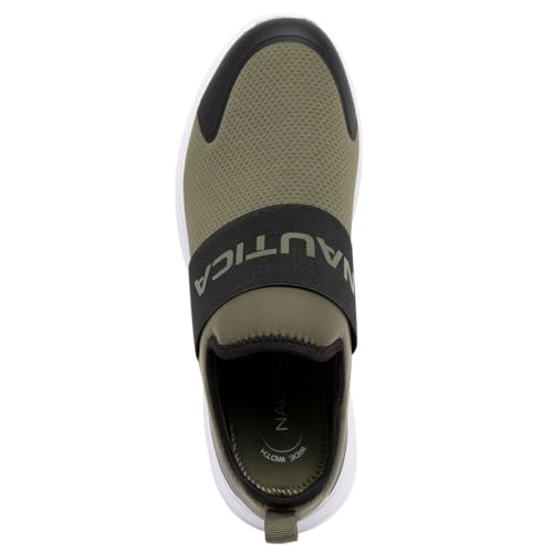 Image of Nautica Men's Slip-On Sneakers - Casual Fashion Shoes for Walking, in Medium & Wide Widths