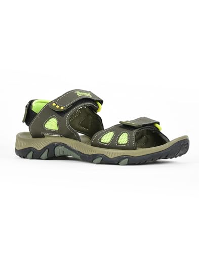 Image of PARAGON Men Colourblocked Green Sandals