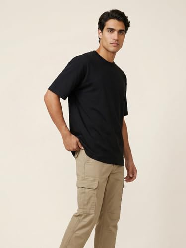 Image of NOBERO Men's Cotton Graphic Print Oversized Fit T-Shirt