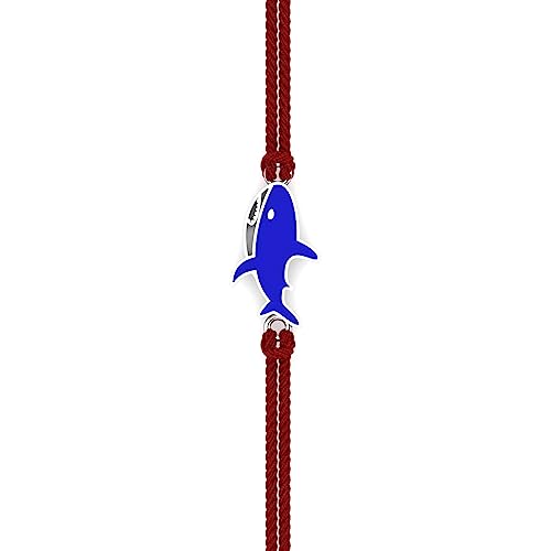 Image of KuberBox 925 Sterling Silver Baby Shark Silver Rakhi For Brother