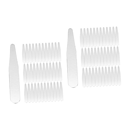 72 Pcs Collar Stay Spread Collar Dress Shirts for Men Chain Necklace Men Shirt Tucker for Men Collar Shirt Stay Men Shirt Stays Dress Shirt for Men Collars Stainless Steel Silver