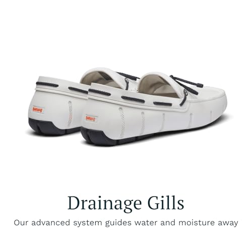Image of SWIMS Braided Lace Loafer for Men, Breathable Slip On Water Friendly Driving Shoe, Lightweight Mesh Upper, Drainage Sole