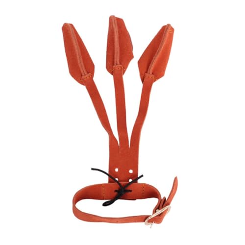 POPETPOP Gloves Three Finger Grips Knuckle Sleeve Black Protective Accessories for Finger Tabs Finger Tabs Coffee