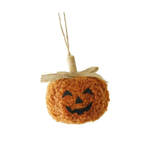 Itkcozcg Colgante de calabaza de Halloween, tela flocada, perfecto para decoración de residencia, jardín, celebración, todas las edades, decoración del hogar de Halloween