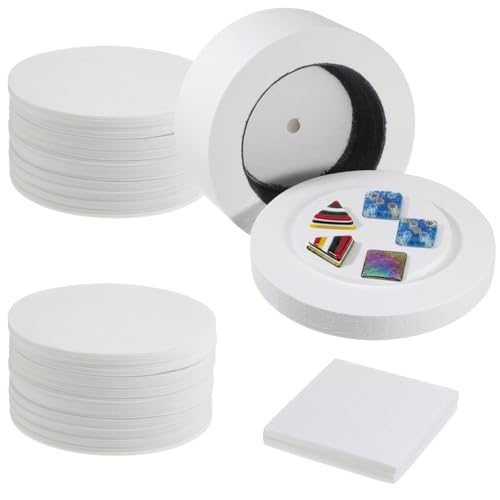 Large Microwave Kiln with 60 Pcs Kiln Paper Professional Extra Large Microwave Kilns for Fusing Glass Melting DIY Crafts Supplies