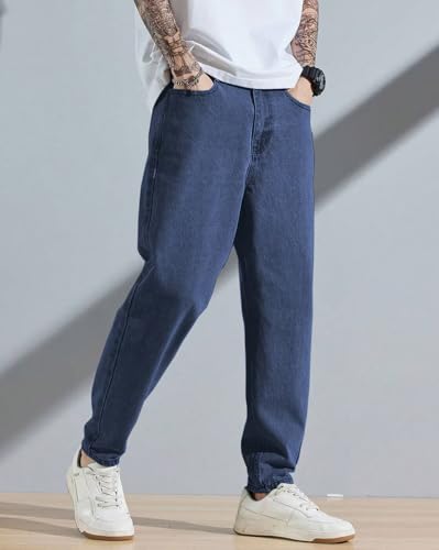 Image of Vogaan Men's Denim Jeans || Tapered Fit Denim Jeans for Men