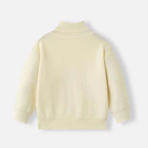 Girls' Pullover Sweaters Long Sleeve Fall Winter Knit Tops Comfortable Lightweight Warm Base Solid Color Sweater2