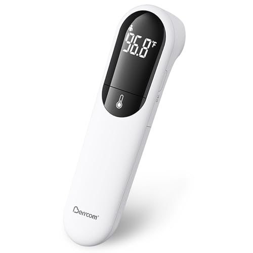 Berrcom Fieberthermometer Kontaktlos Infrarot Stirnthermometer mit Neue Dual-Sonden-Technologie...