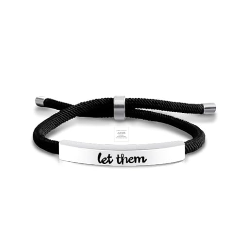 Image of Let Them Bracelets Self Worth Motivational Engraving Bracelets To Sorority Sisters Best Friends Inspirational Friendship Bracelets